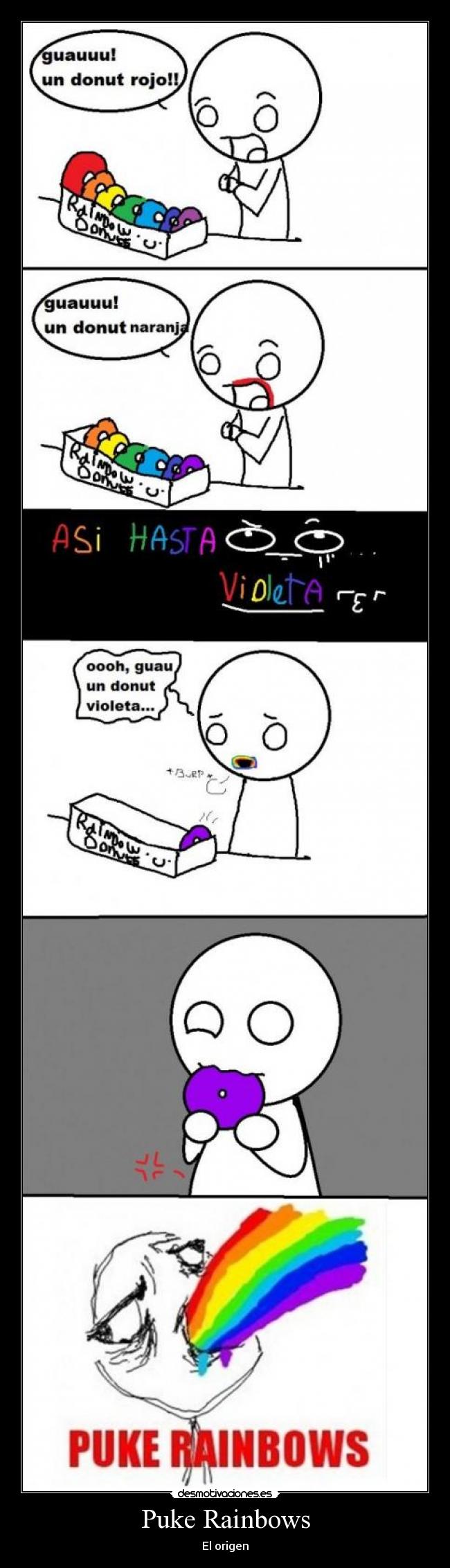 carteles puke rainbows desmotivaciones