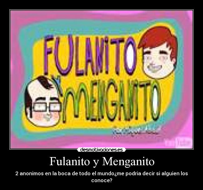 Fulanito y Menganito -