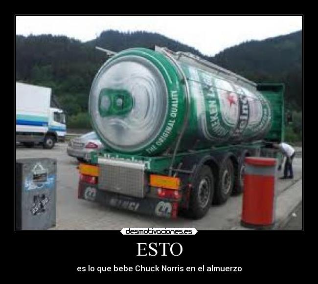 ESTO - es lo que bebe Chuck Norris en el almuerzo