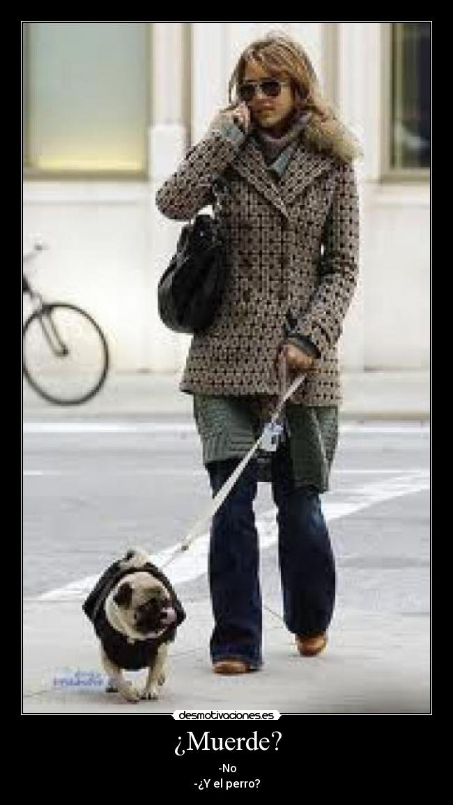¿Muerde? - -No
-¿Y el perro?