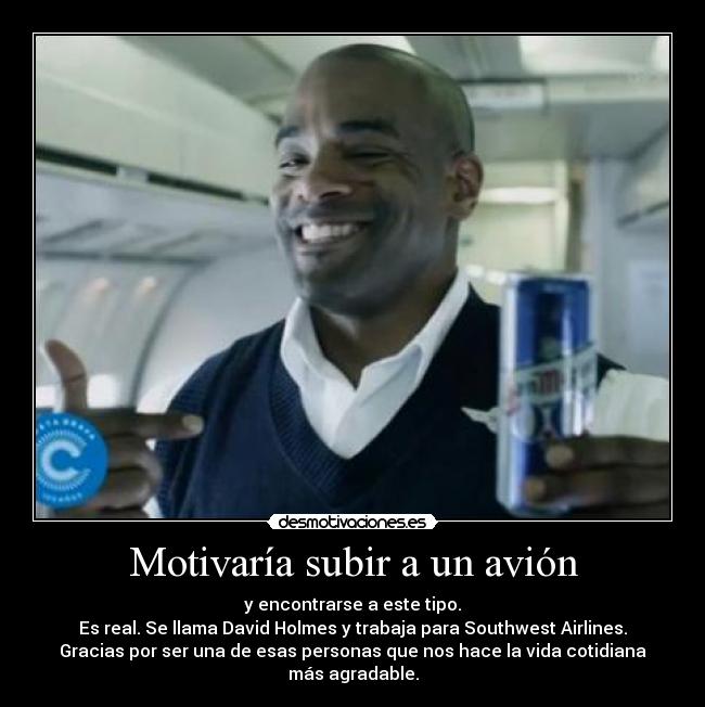 Motivaría subir a un avión -