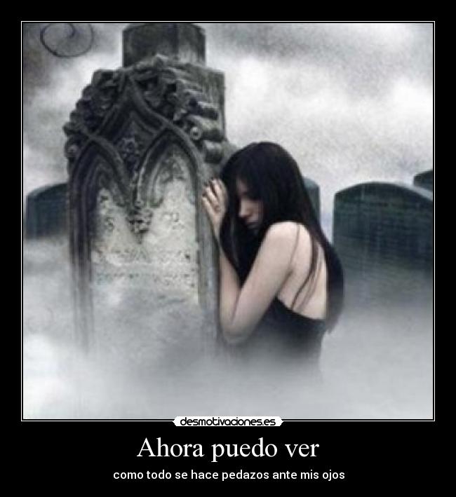 carteles mariafeudala sentimientos ver ojos pedazos amor soledas sentmientos todo derrumba desmotivaciones