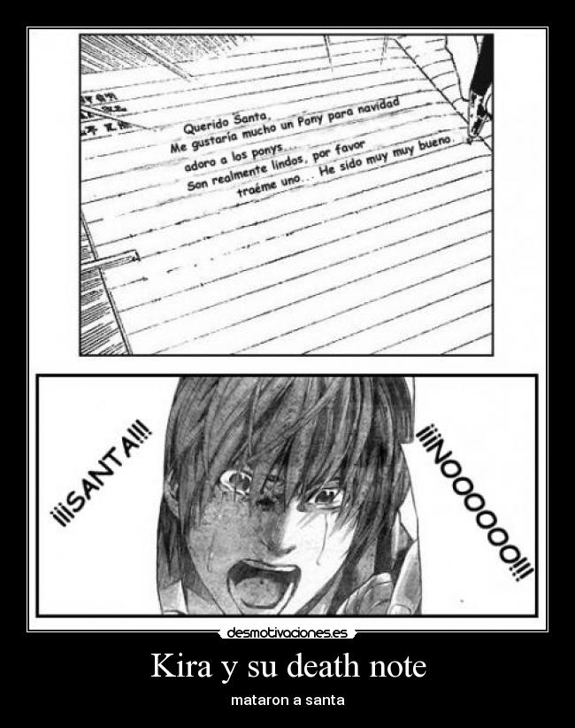 Kira y su death note - mataron a santa