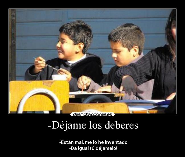 -Déjame los deberes - 