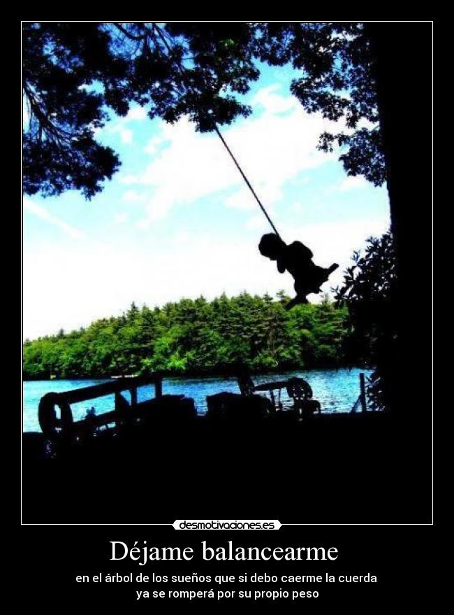 Déjame balancearme -