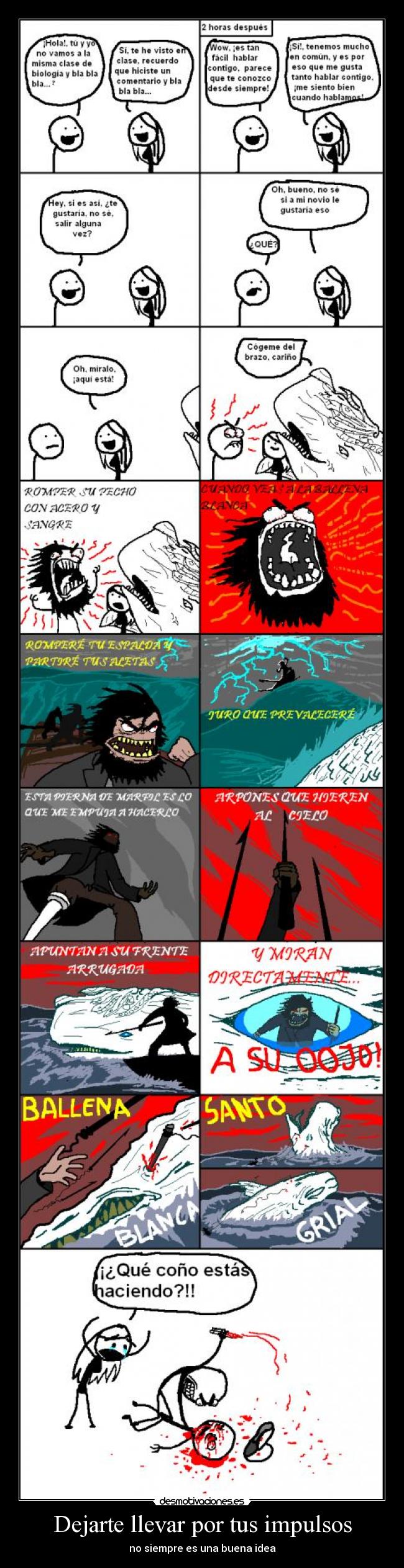 Dejarte llevar por tus impulsos - no siempre es una buena idea