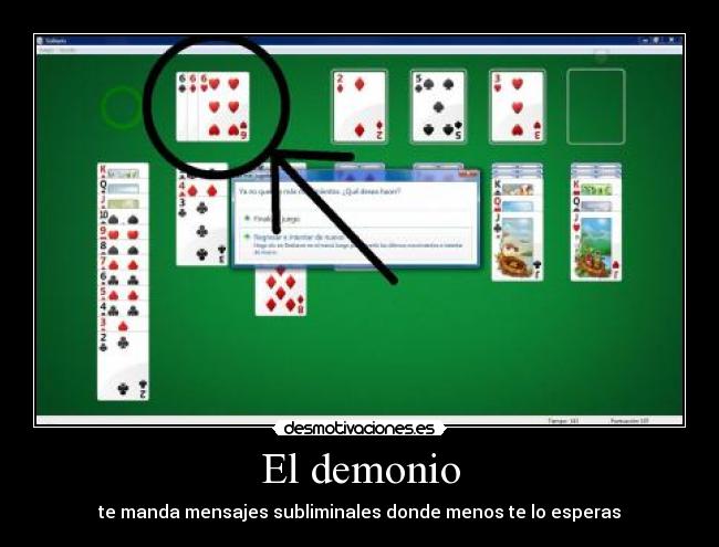 El demonio - te manda mensajes subliminales donde menos te lo esperas