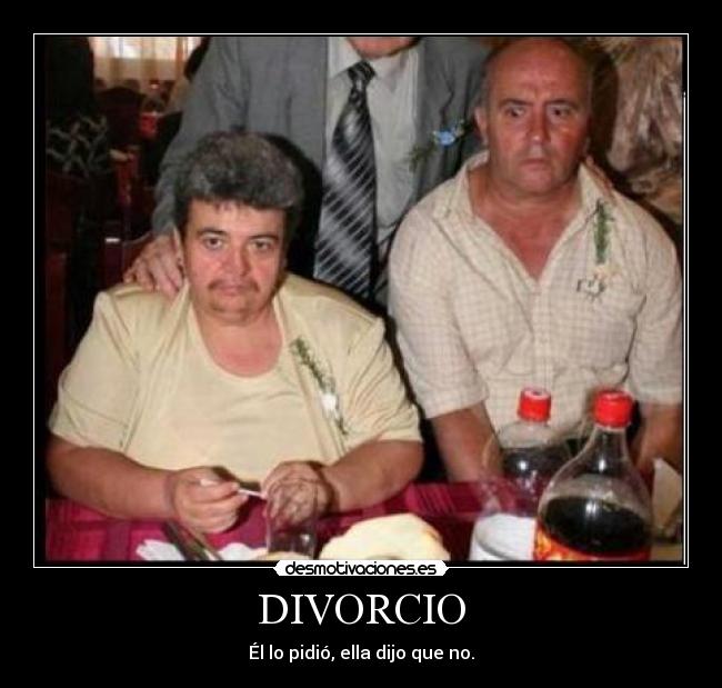 DIVORCIO - Él lo pidió, ella dijo que no.