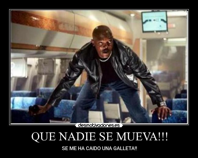 QUE NADIE SE MUEVA!!! - SE ME HA CAIDO UNA GALLETA!!