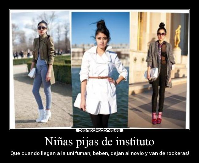 Niñas pijas de instituto -