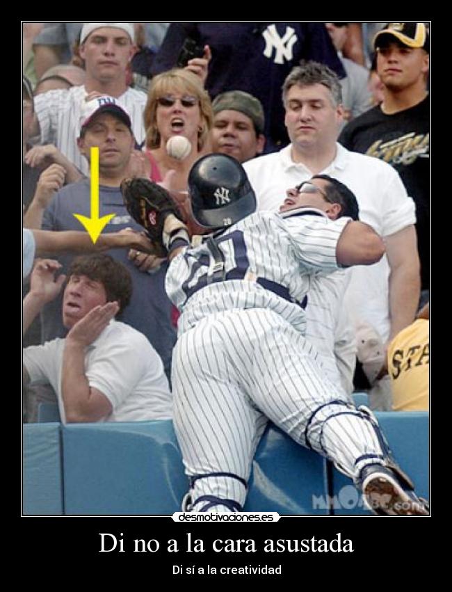 Di no a la cara asustada -