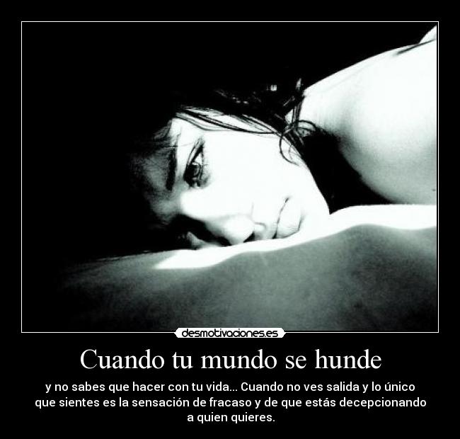 Cuando tu mundo se hunde - 