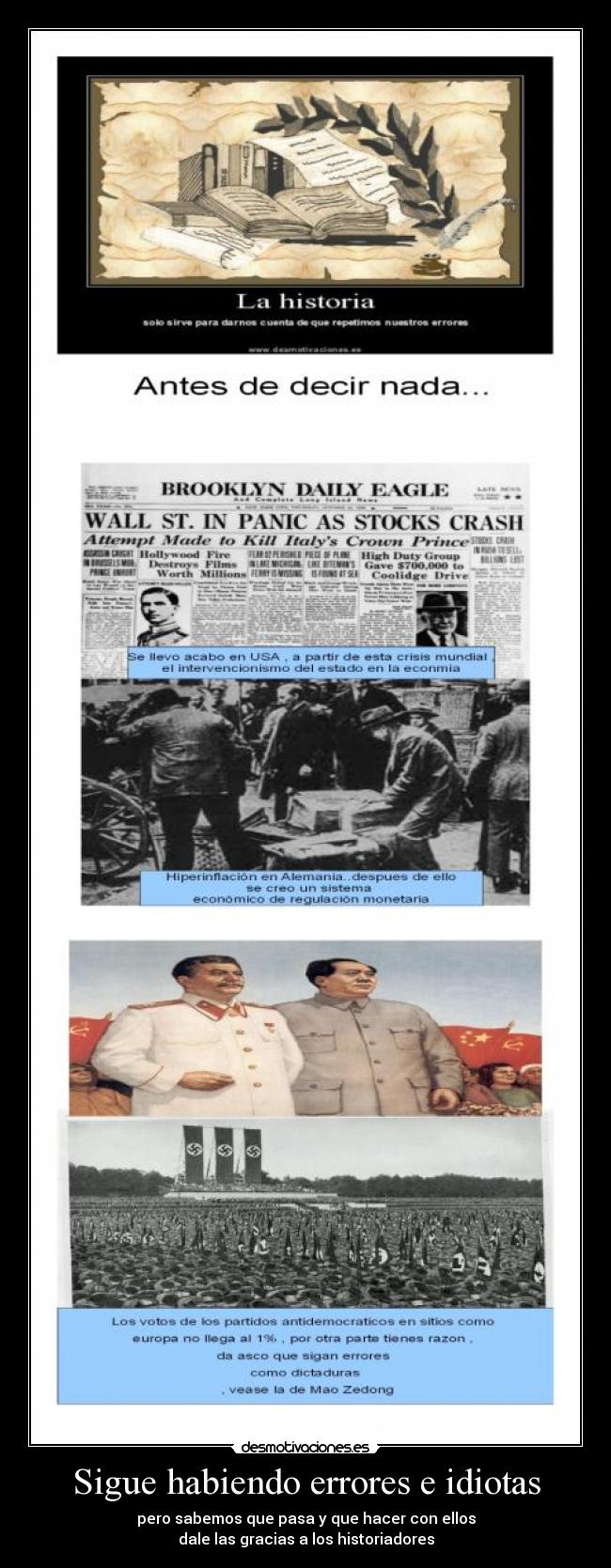 carteles historia mola desmotivaciones