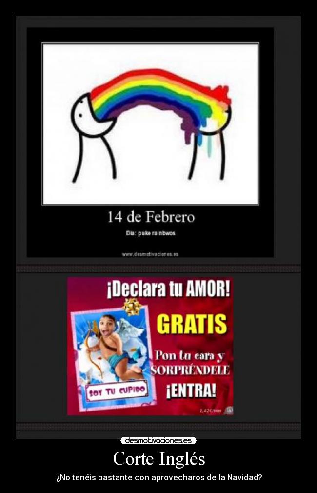 Corte Inglés - ¿No tenéis bastante con aprovecharos de la Navidad?