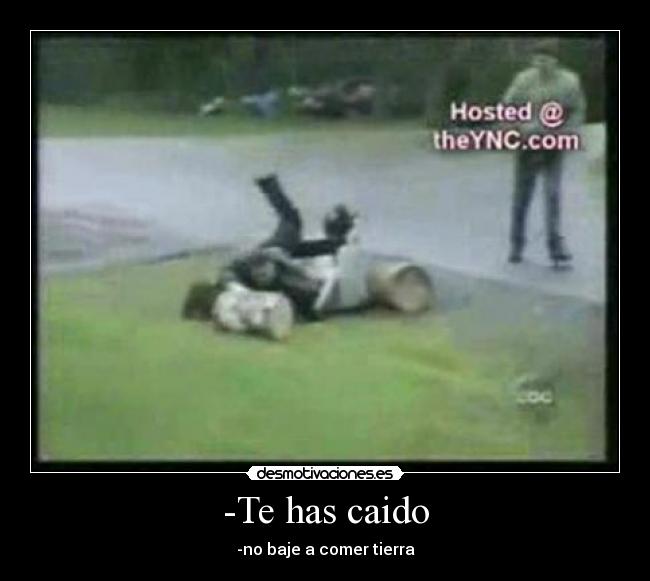 carteles bajecomertierracaido desmotivaciones