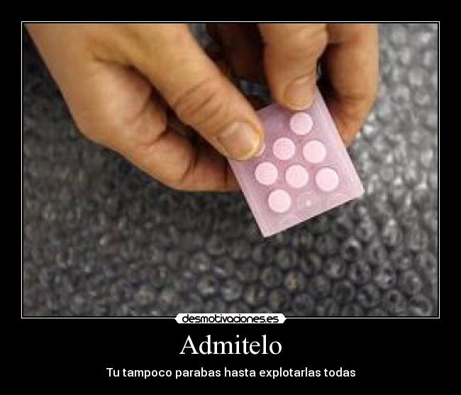 carteles plastico burbujas desmotivaciones