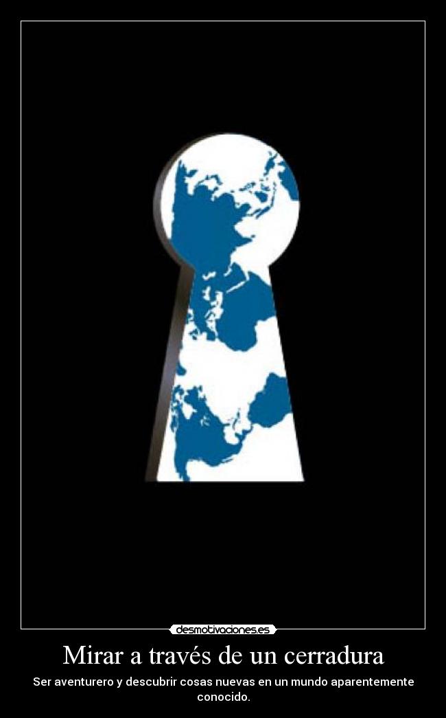 Mirar a través de un cerradura - 