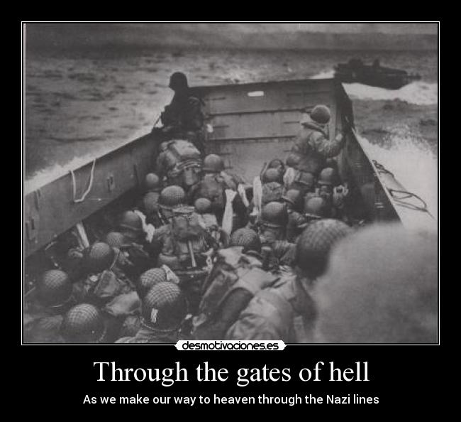 Through the gates of hell -