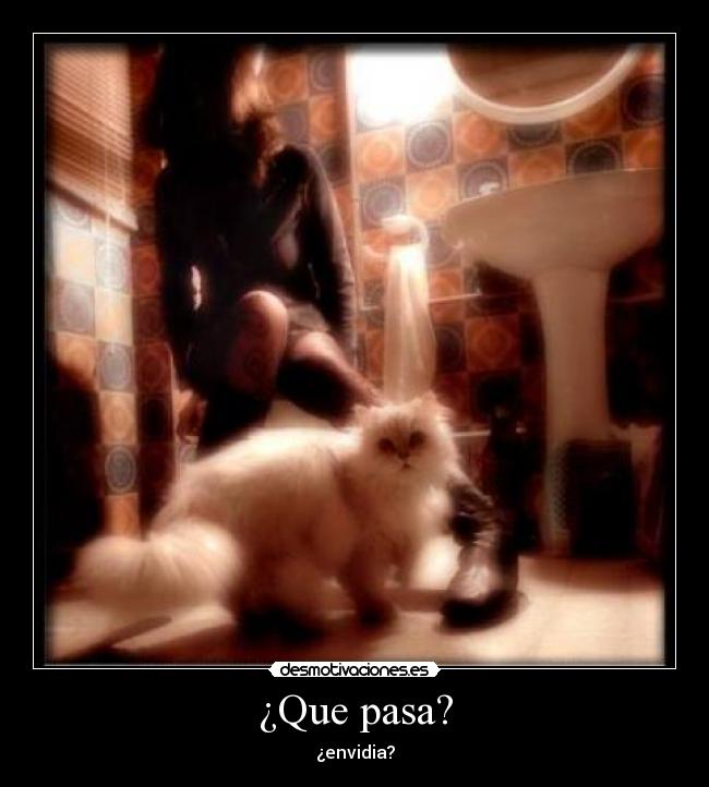 ¿Que pasa? - ¿envidia?