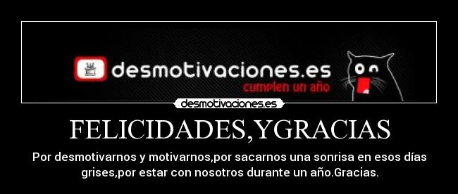 FELICIDADES,YGRACIAS - 