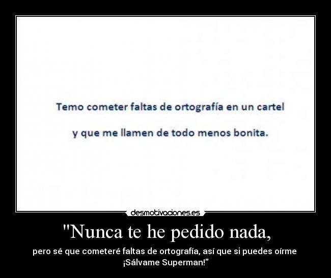 carteles superman homer faltas ortografia desmotivaciones
