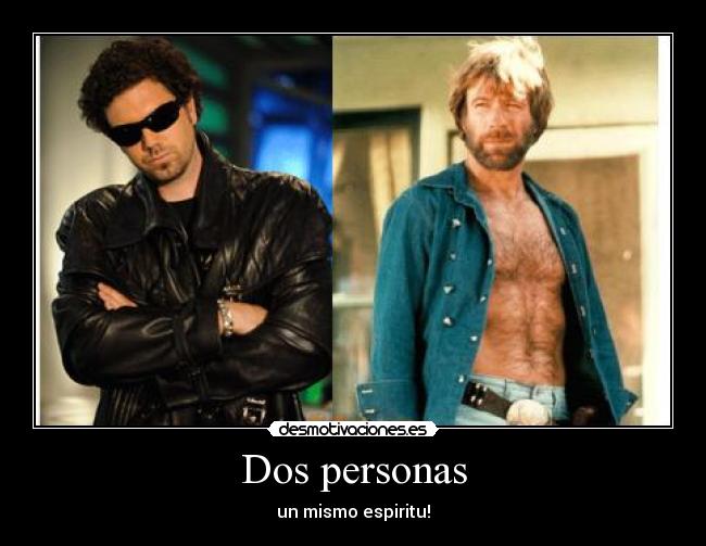 Dos personas - un mismo espiritu!