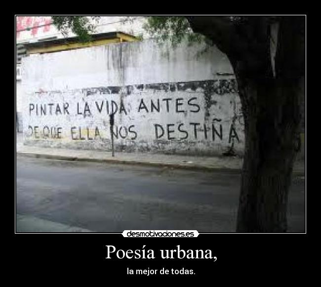 Poesía urbana, - 