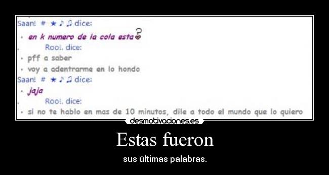 Estas fueron - 