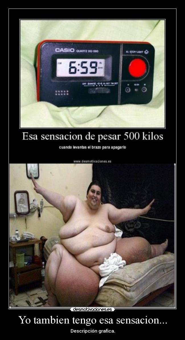 Yo tambien tengo esa sensacion... - Descripción grafica.