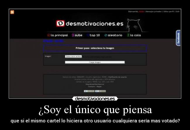 ¿Soy el único que piensa - que si el mismo cartel lo hiciera otro usuario cualquiera sería mas votado?