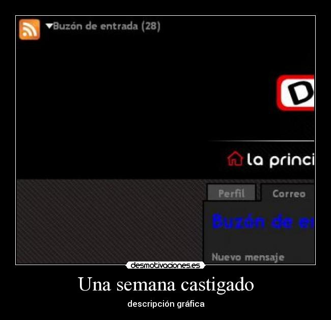 Una semana castigado - descripción gráfica