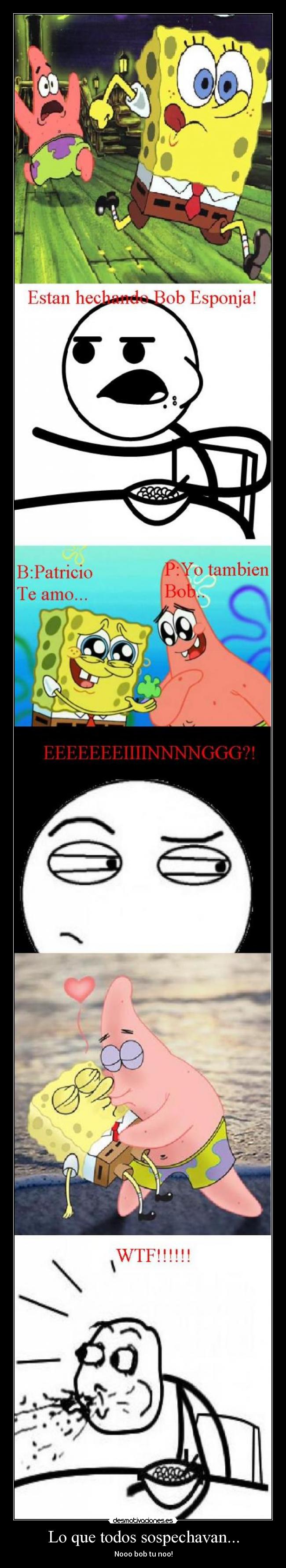 Lo que todos sospechavan... - Nooo bob tu noo!