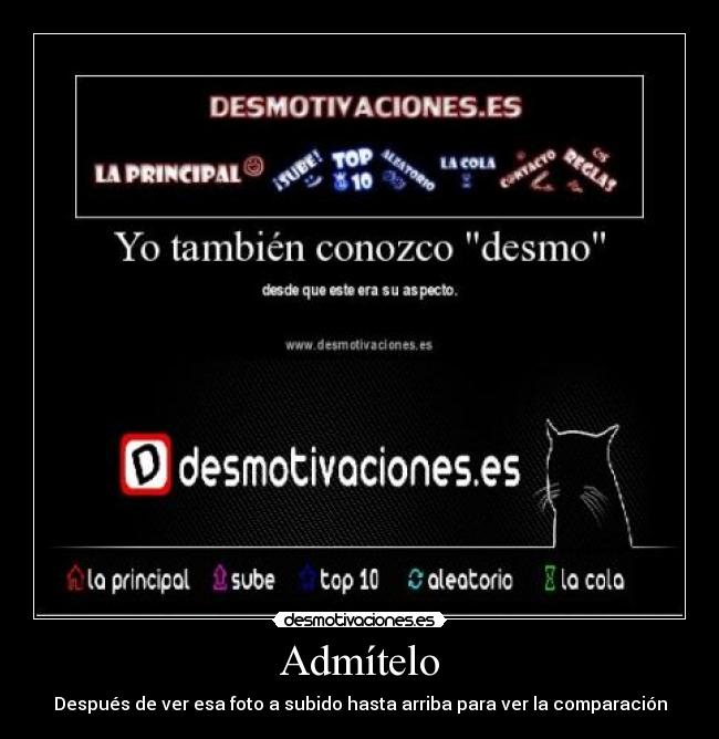 Admítelo - Después de ver esa foto a subido hasta arriba para ver la comparación