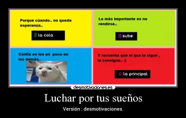Luchar por tus sueños -