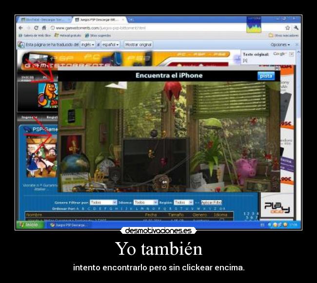 Yo también - intento encontrarlo pero sin clickear encima.