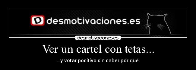 Ver un cartel con tetas... - 