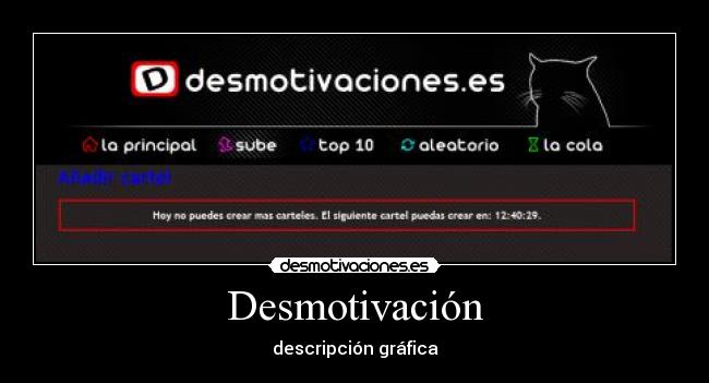 Desmotivación -