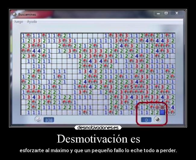 Desmotivación es -