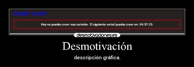 Desmotivación - descripción gráfica.