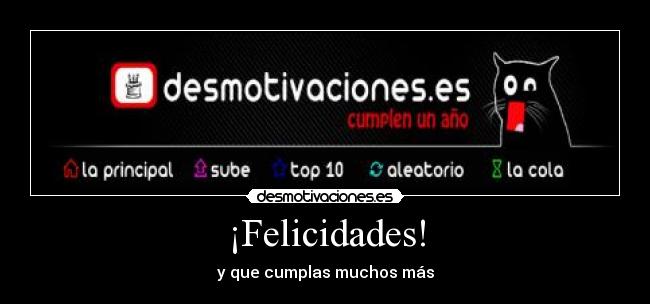 ¡Felicidades! -