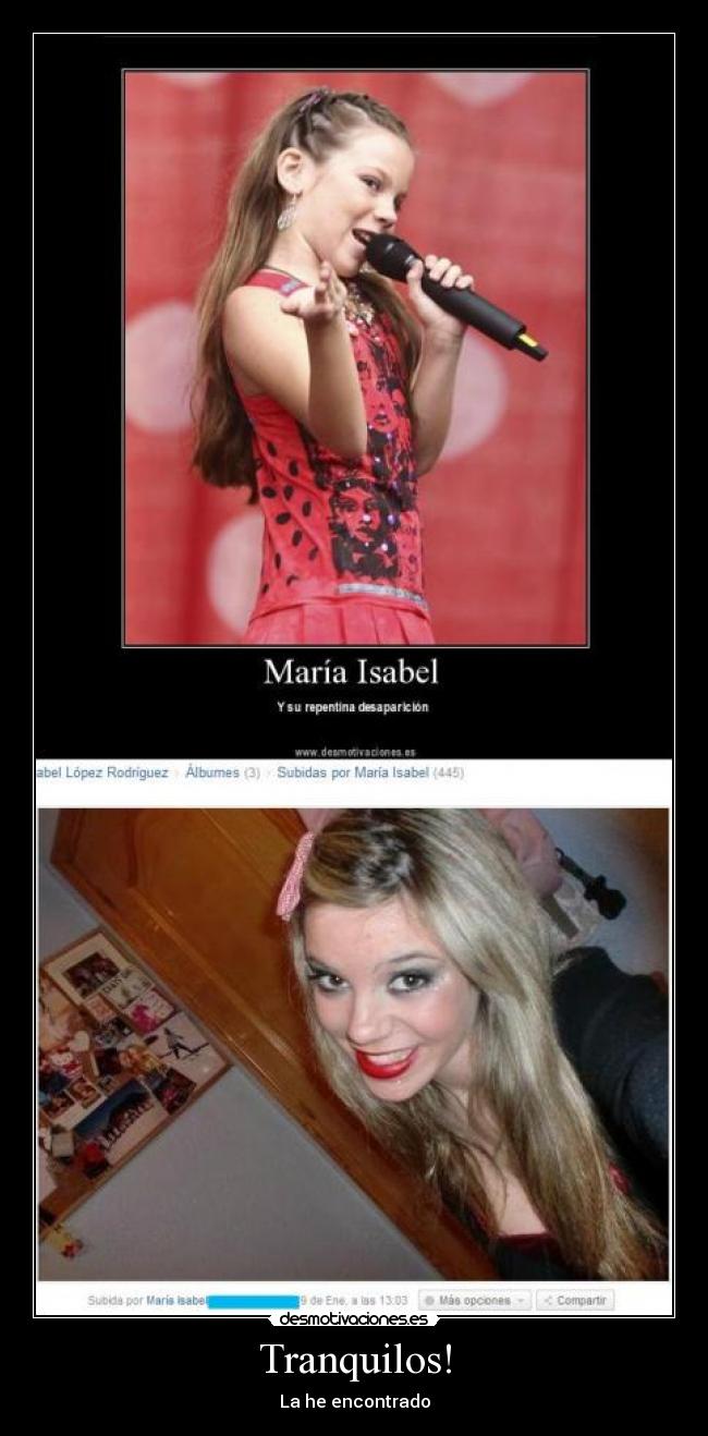 Tranquilos! - La he encontrado