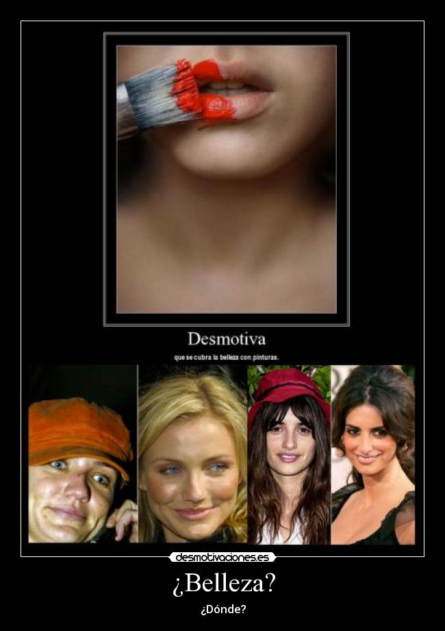 ¿Belleza? -