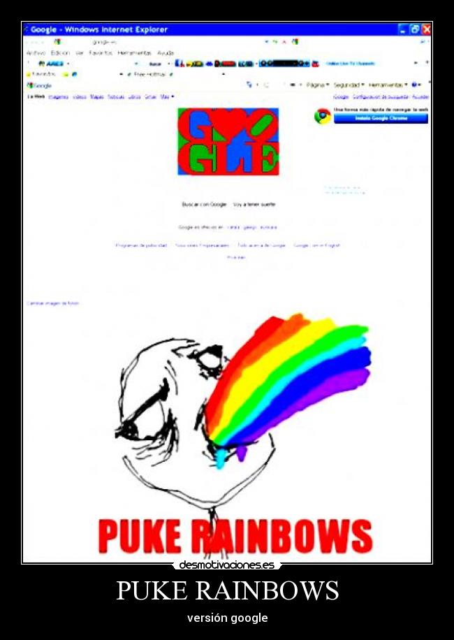 PUKE RAINBOWS - versión google