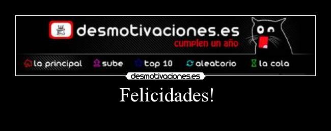 Felicidades! -