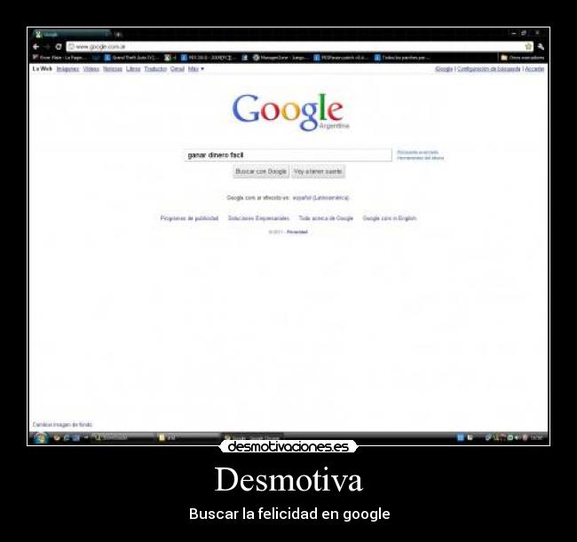 Desmotiva - Buscar la felicidad en google
