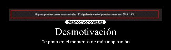 Desmotivación -