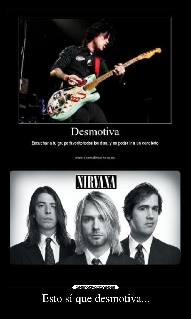 carteles nirvana canti desmotivaciones