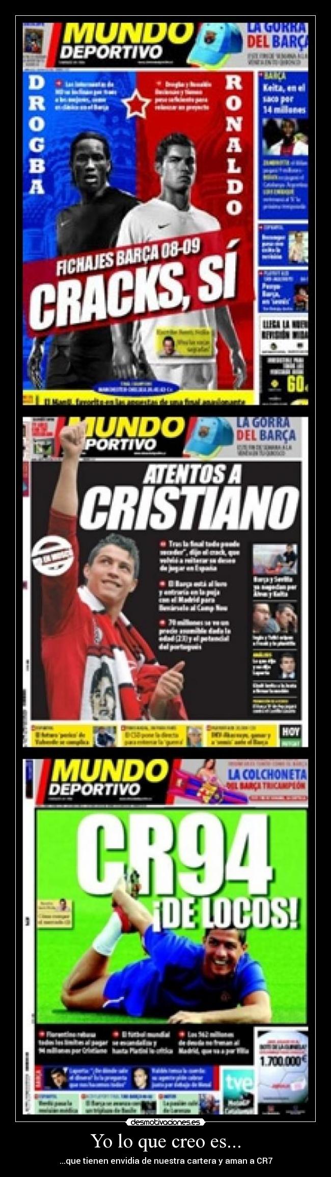 Yo lo que creo es... -