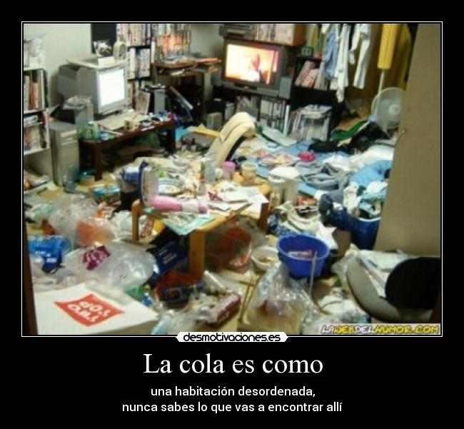 La cola es como -