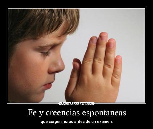 Fe y creencias espontaneas - 